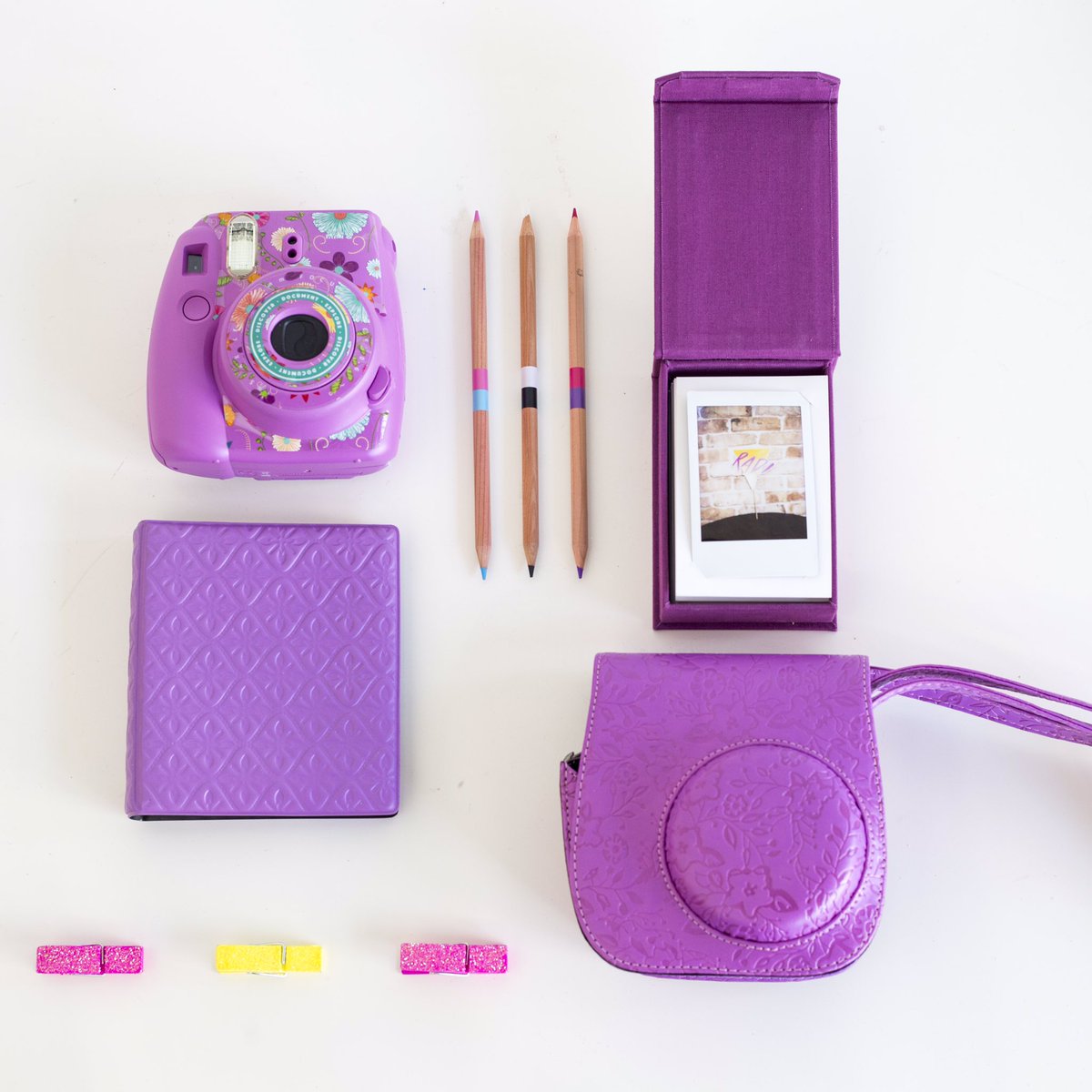 CraftSmithCo's tweet photo. Get your #instax accessories @MichaelsStores #cameradecals #flatlay #backtoschool #instaxfun #camera #fuji #polaroid https://t.co/b3XQW7n93A