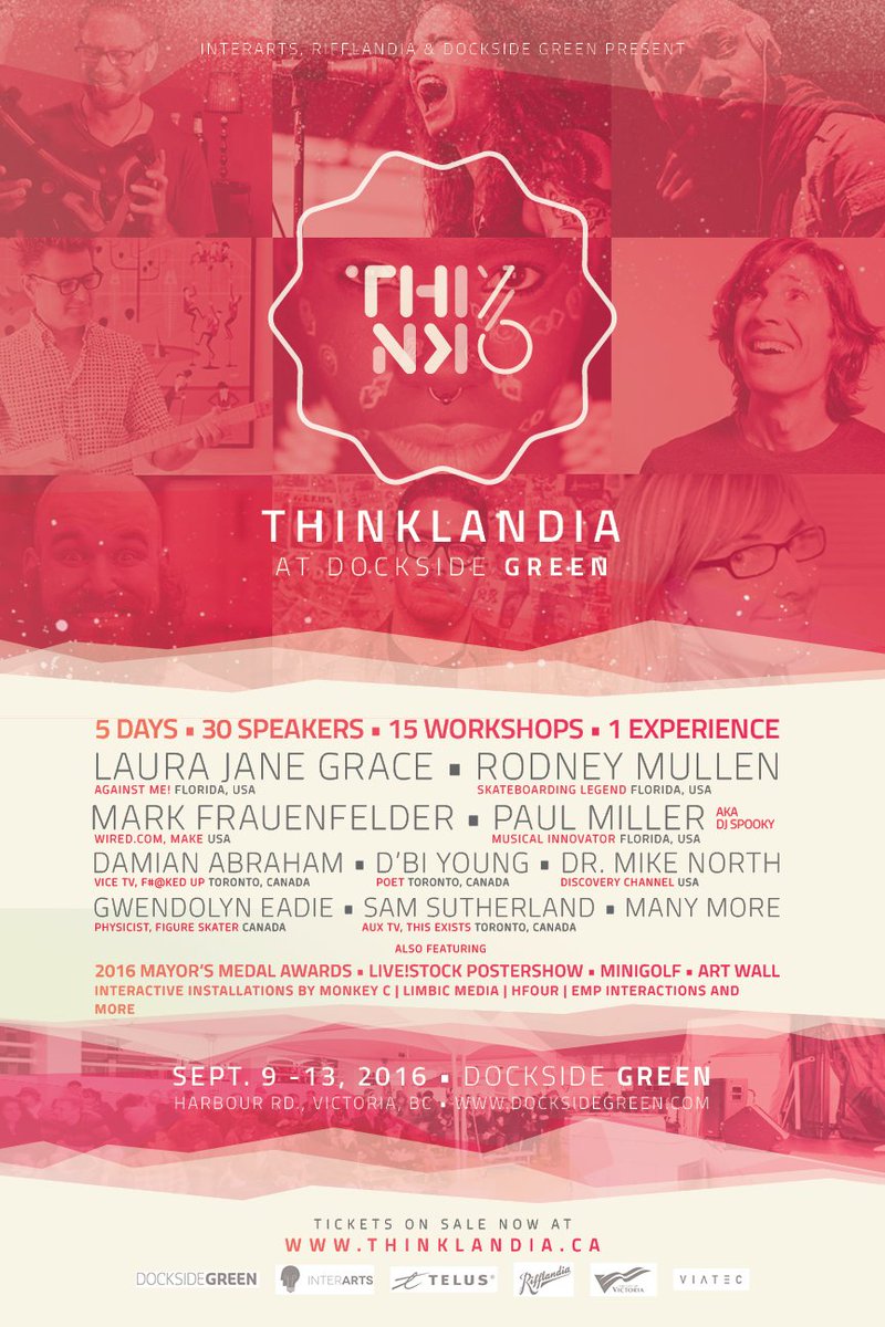 _Think19's tweet photo. #think16 at @DocksideGreen feat. @LauraJaneGrace, Rodney Mullen, @djspooky,@leftfordamian, @Frauenfelder +more https://t.co/6MFCDkUT7r