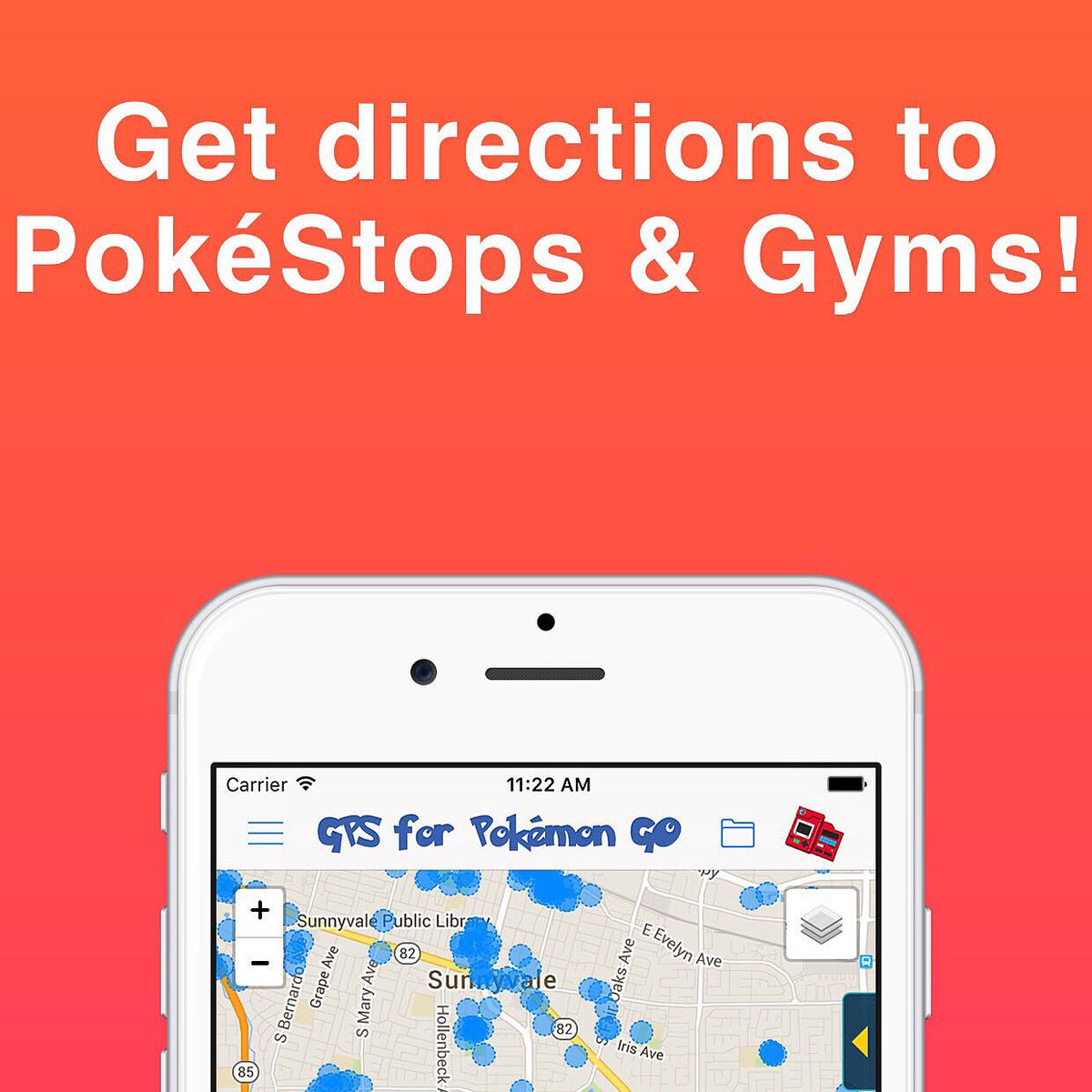 GPSforPokemonGO's tweet photo. GPS for Pokémon GO version 2.2 now available for update / download on the #Apple #AppStore. #pokemon #pokemongo https://t.co/EXBQP5et3S