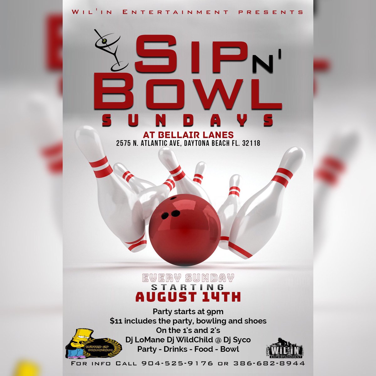 KeyloRuffin's tweet photo. THE TURN UP WILL BE REAL🔥😫
#WILINENT😈 Presents...
#SIPNBOWLSUNDAYS🎳
#BCU🐯
#DSC🐦
#ERAU🐧
#UCF⚔
#EWC🐅 https://t.co/wUNFWs3UnV