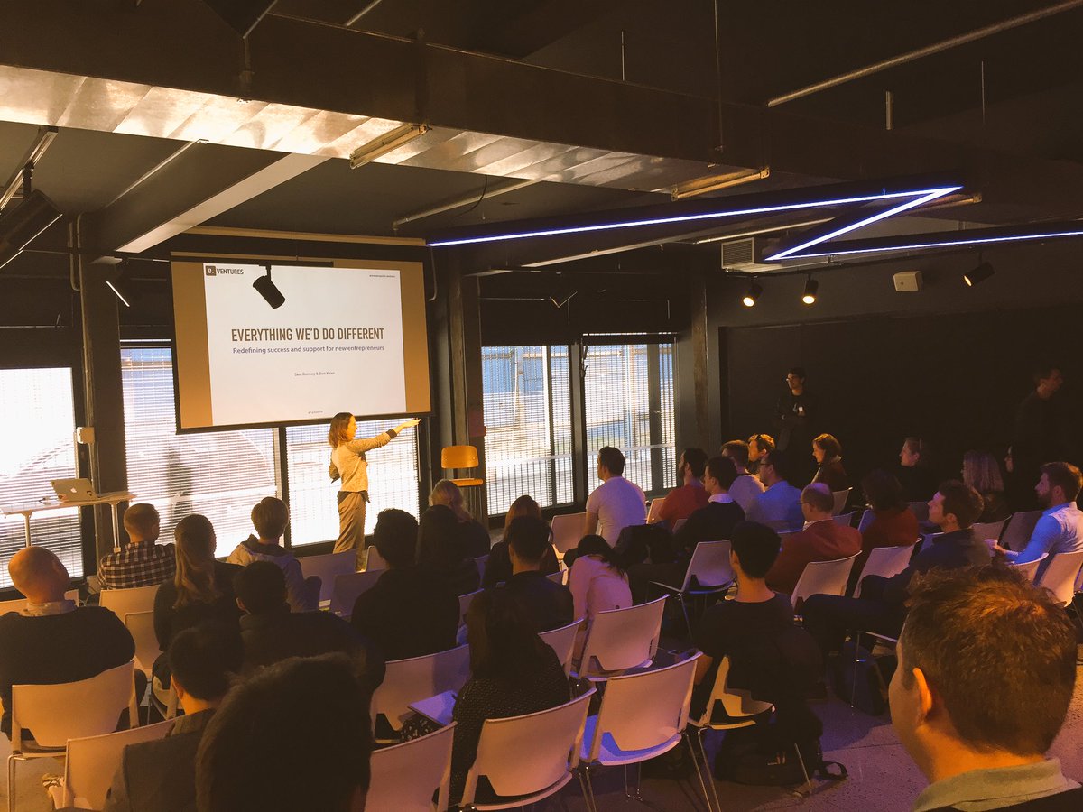 BizDojo's tweet photo. .@eva_perrone kicking things off for today's @leancto & @SamBonney lunch session #ZeroPointVentures #startups https://t.co/a8xv8Vs9Ku