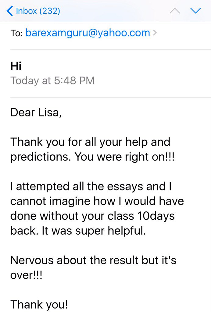 California bar essays