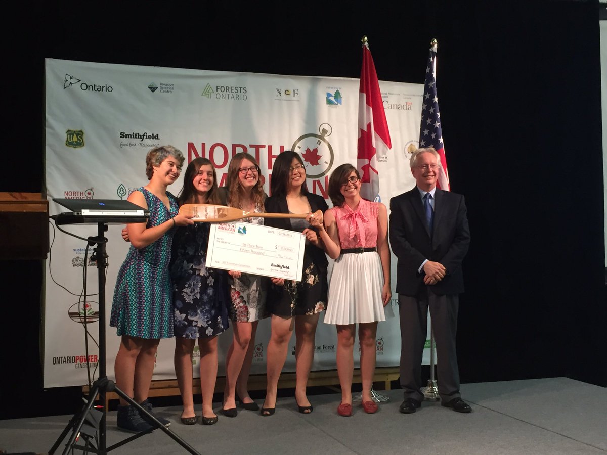 The Ontario #Envirothon team takes first place! Congratulations! #NAE16