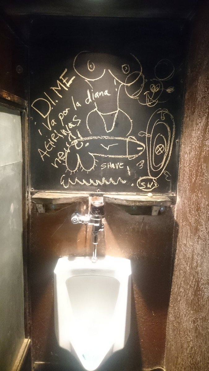 BowTieBanda's tweet photo. If i see a marker or crayon or this case, chalk, it's going up.

#blacksheeplodge 
#DONTIMPERSONATEME https://t.co/tjEK8O6XYX
