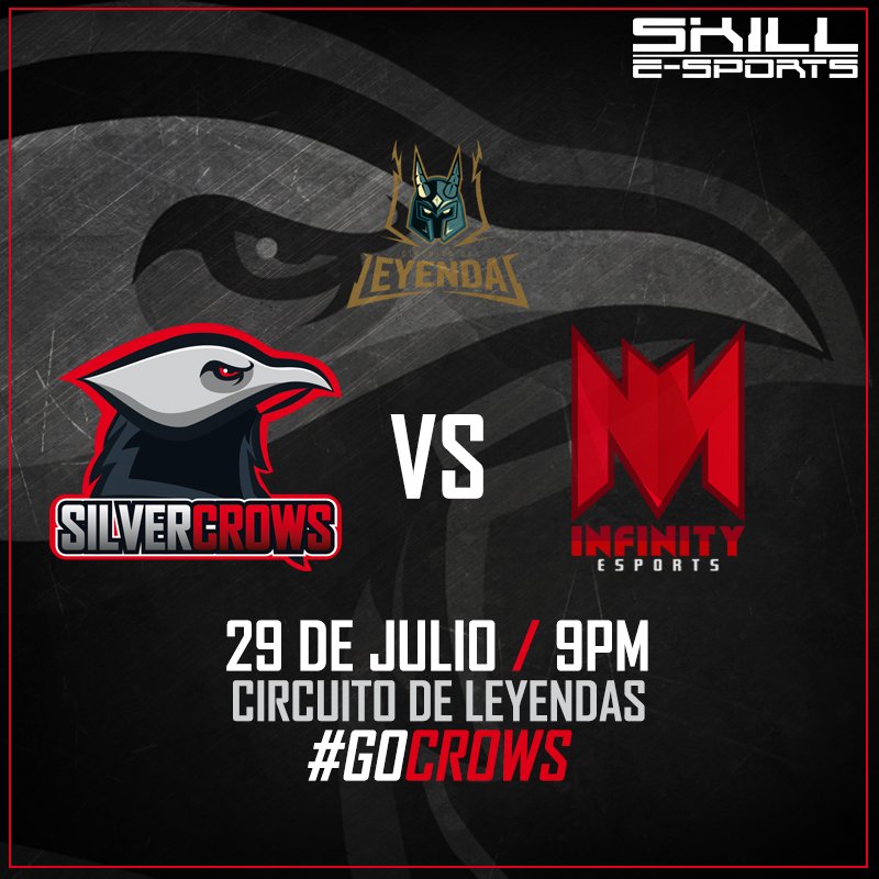 silvercrowslol's tweet photo. Cuervos mañana jugamos contra Infinity Sports a las 9pm esperamos todo su apoyo #GoCrows #CDL https://t.co/01JVW0wez7