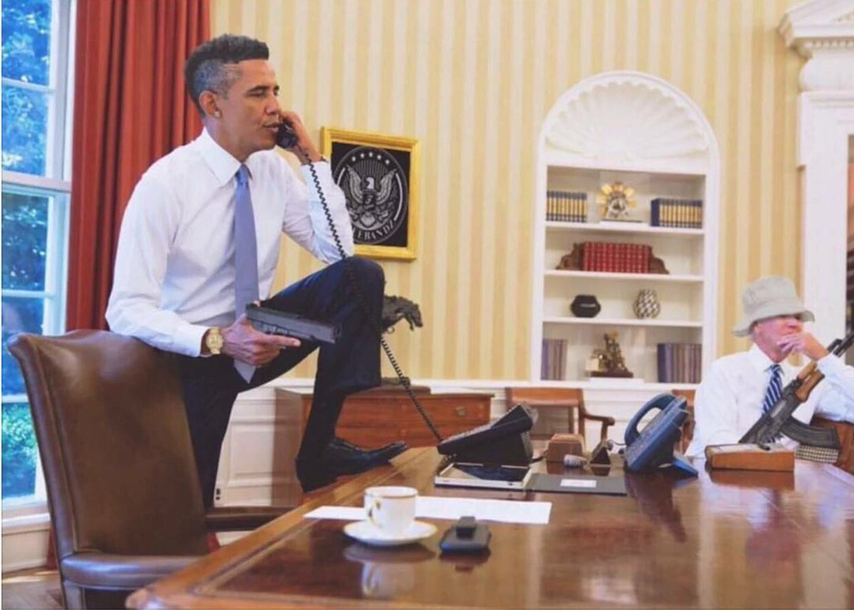 twins_n_wins's tweet photo. Obama to North Korea: "Pull up den" https://t.co/rZKuvaASFJ