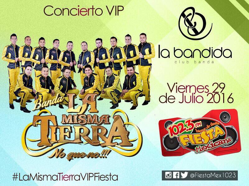 labestiafmleon's tweet photo. Mañana es el día, @blamismatierra en concierto vip en @la_bandida !! https://t.co/vXY0YjRC60