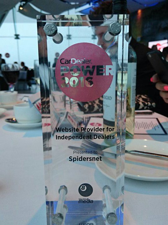 hannahbrickley1's tweet photo. @spidersnetUK are winners of the best Website Provider for Independent Car Dealers! Yay! @CarDealerMag #CDpower https://t.co/NXo6NkRnXZ