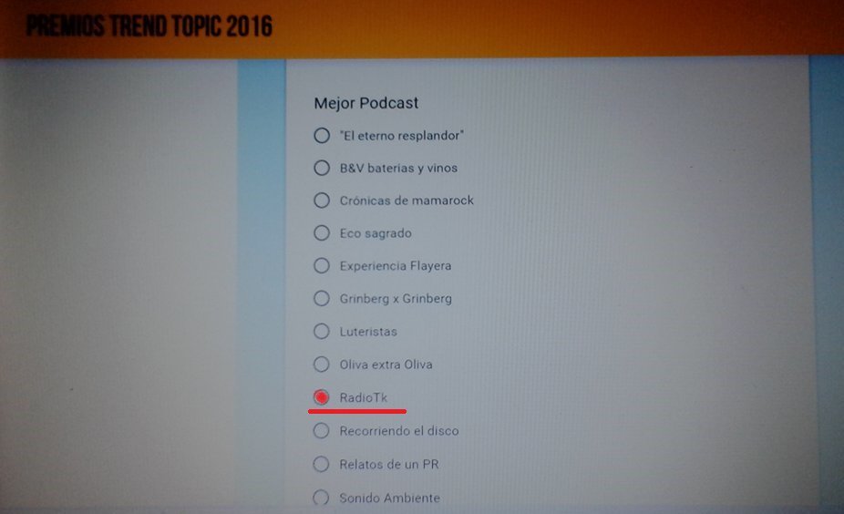 RockRadioTk's tweet photo. #PremiosTrendTopic Estamos en la categoría Mejor Podcast. Entra aquí
https://t.co/uJ7K4GTvDj   y votanos! https://t.co/M6QGcy6n0S