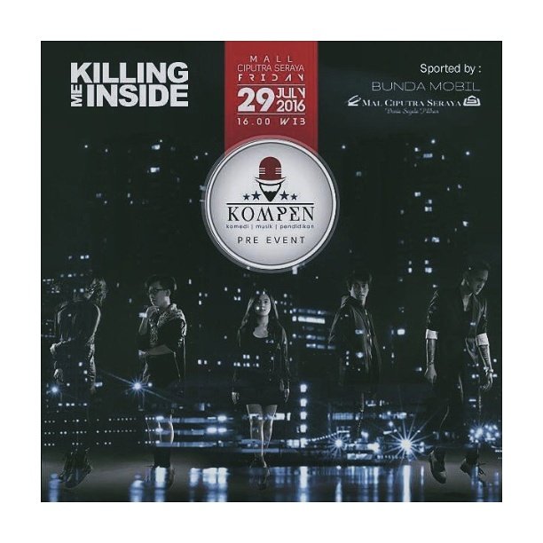 Wohoo!! "<a href="/iBIGcreative/">iBIG Creative</a>: Today!!! @KILLINGMEINSIDE LIVE at MALL CIPUTRA SERAYA. Be there streeteam! "