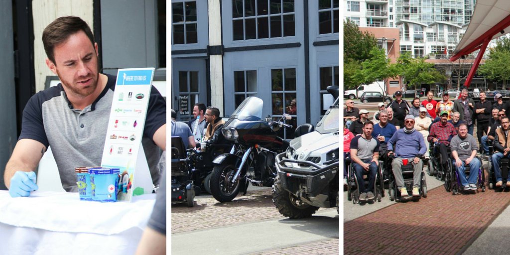 FrozenCoconut's tweet image. Talk about a call event. Thanks @SCI_BC for having us at the Guys&apos; Garage event! #AdaptableTech