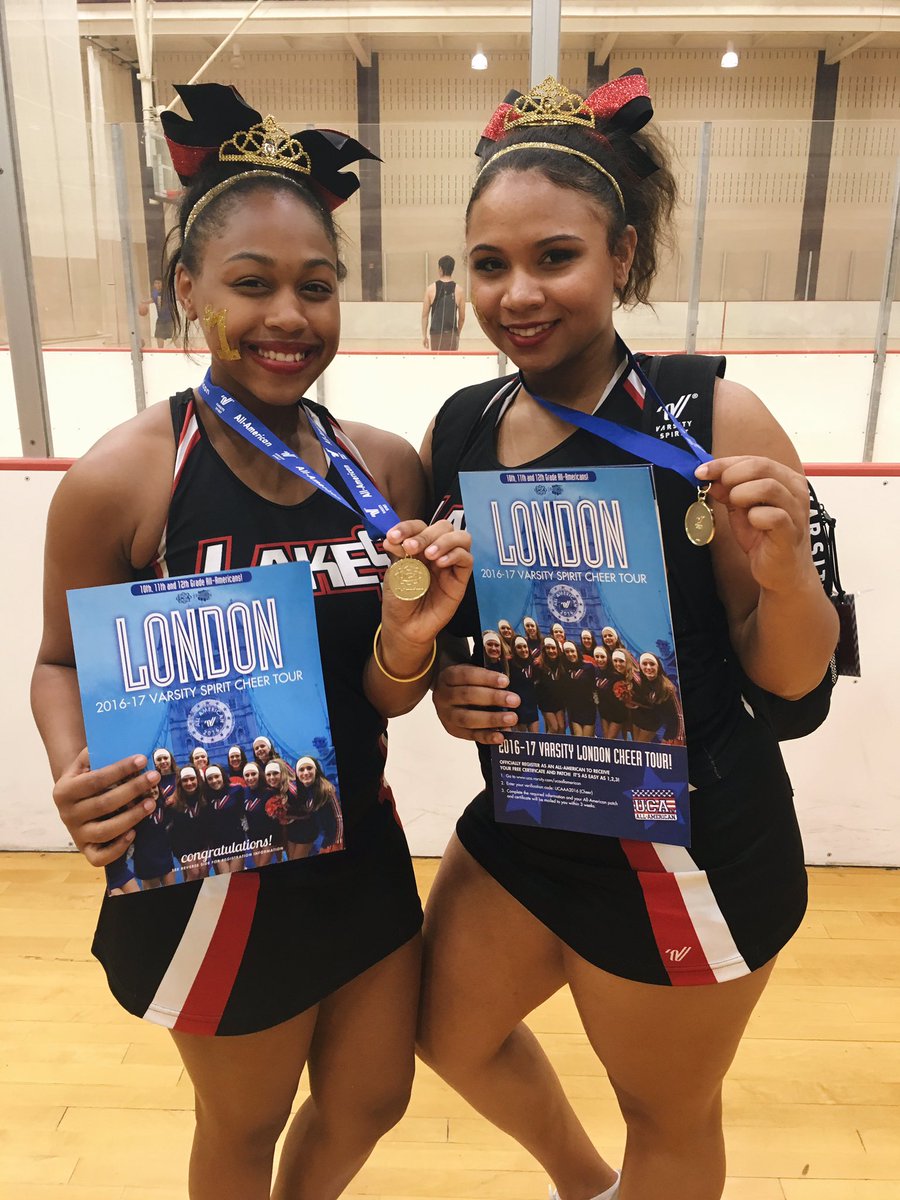 CLHS Spartan Cheer (@cylakescheer) on Twitter photo <a href="/CFISDCyLakes/">Cy Lakes HS</a> has... count 'em... 2 ALL AMERICAN Cheerleaders- Cydnee & Benicia! We are so proud of these seniors!! <a href="/CFISDCyLakes/">Cy Lakes HS</a> has... count 'em... 2 ALL AMERICAN Cheerleaders- Cydnee & Benicia! We are so proud of these seniors!!