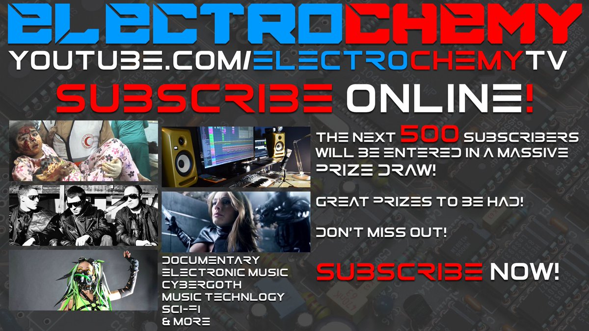 ElectrochemyTV's tweet image. #Subscribe to #ElectrochemyTV here: youtu.be/z4yvNuAbrZ0 #SciFi #Documentary #Cyberpunk #CyberGoth #MusicTech #Ja