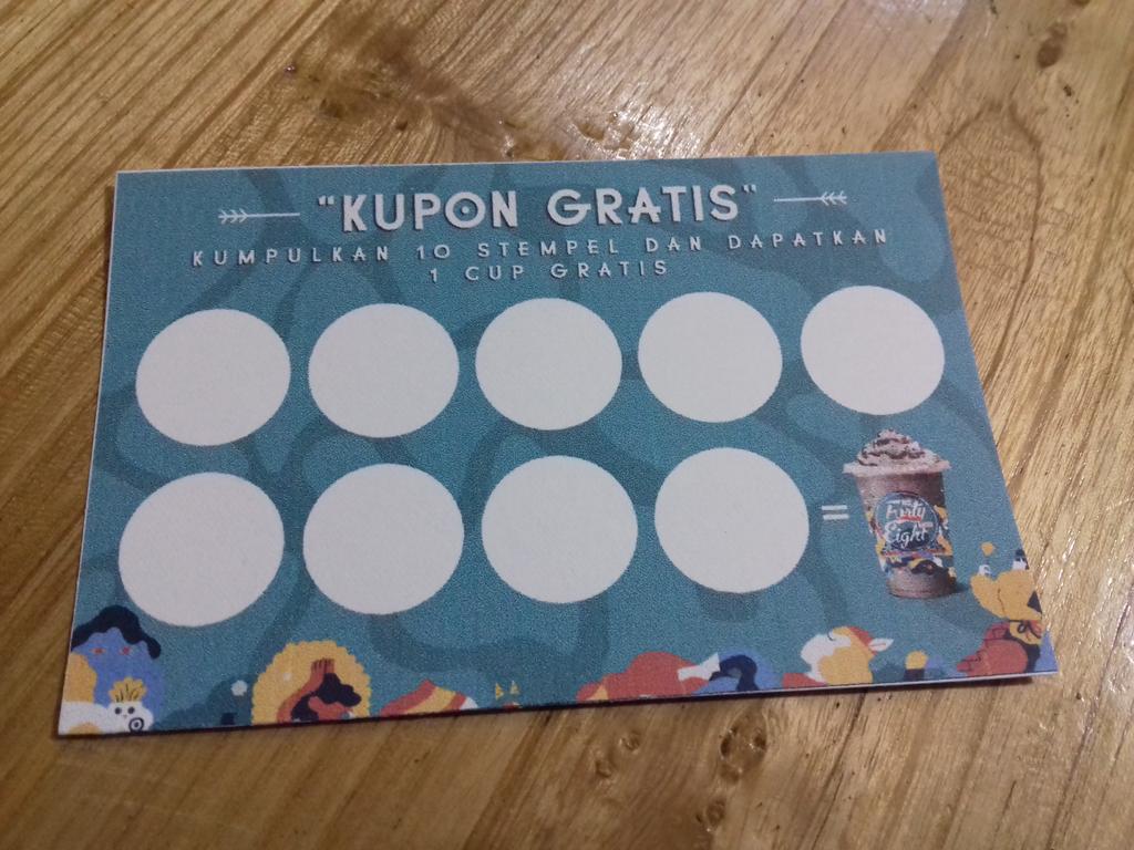 Yeyy. Kupon siap di sebarkan. Datang ke gerai kami dan kumpulkan stempelnya *hanya gerai Petung* 😄😄