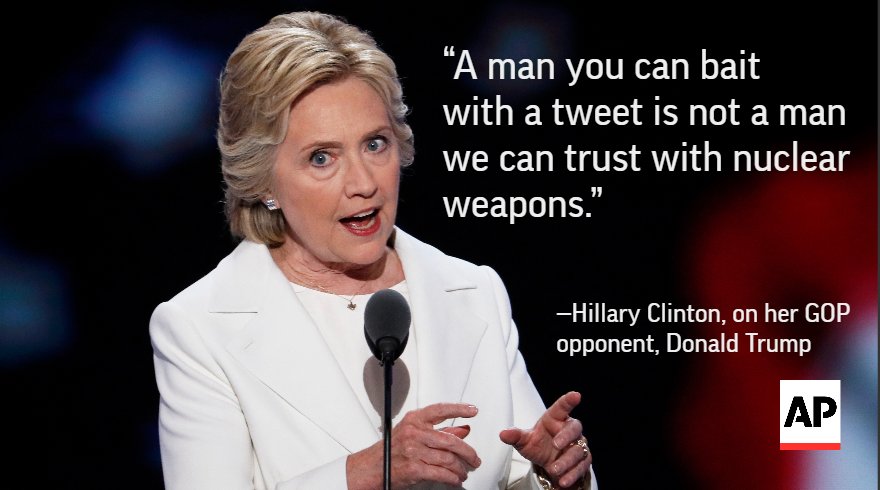 AP_Politics's tweet image. Clinton&apos;s pledge: Steady hand at &apos;moment of reckoning.&apos; apne.ws/2agiU4K