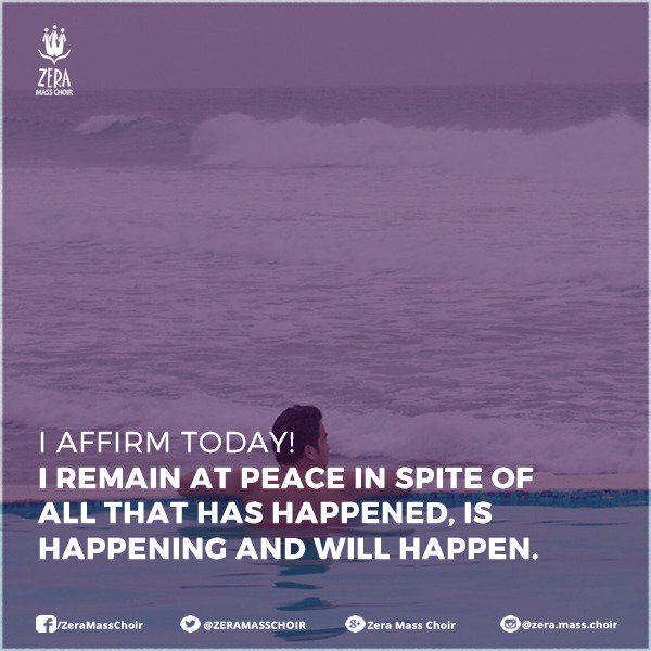 ZERAMASSCHOIR's tweet photo. Confess, believe and say amen! #ZeraDailyConfessions https://t.co/NEkxvnb2ho
