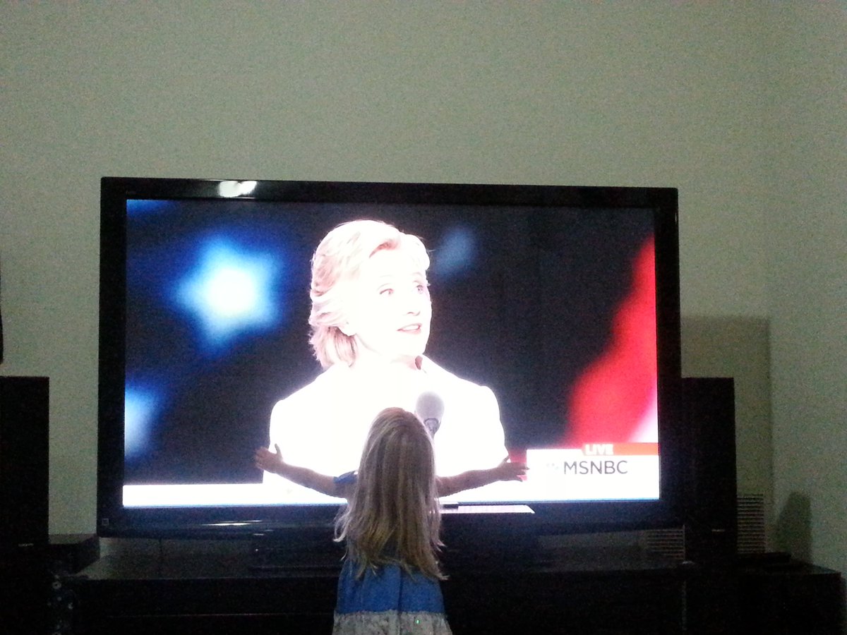 RGrivoisShah's tweet photo. Our daughter is with her, our family is with her! #ImWithHer #StrongerTogether @HillaryClinton @HFA @MSNBC https://t.co/8EWPZhwdcg