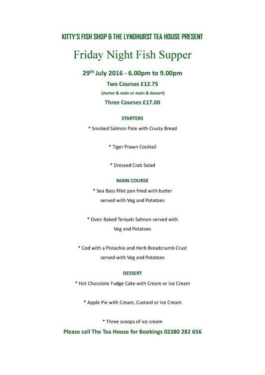 Fish supper tonight <a href="/LymoTweetUp/">#LymoTweetUp 💚</a> <a href="/lyndhursthighst/">Lyndhurst High St</a> <a href="/Echo_New_Forest/">Echo New Forest</a> <a href="/achrisevans/">Chris Evans</a> <a href="/Paulinepantry/">Pauline's Pantry</a> <a href="/HockeysFarmShop/">Hockey's Farm Shop</a>