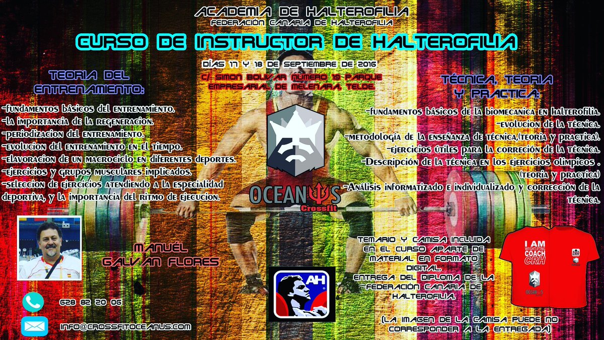 crossfitoceanus's tweet photo. No pierdas ésta gran oportunidad y formate en Halterofilia con los mejores.
#Crossfit #CrossFitOceanus #Halterofilia https://t.co/NVVLtHb1BN