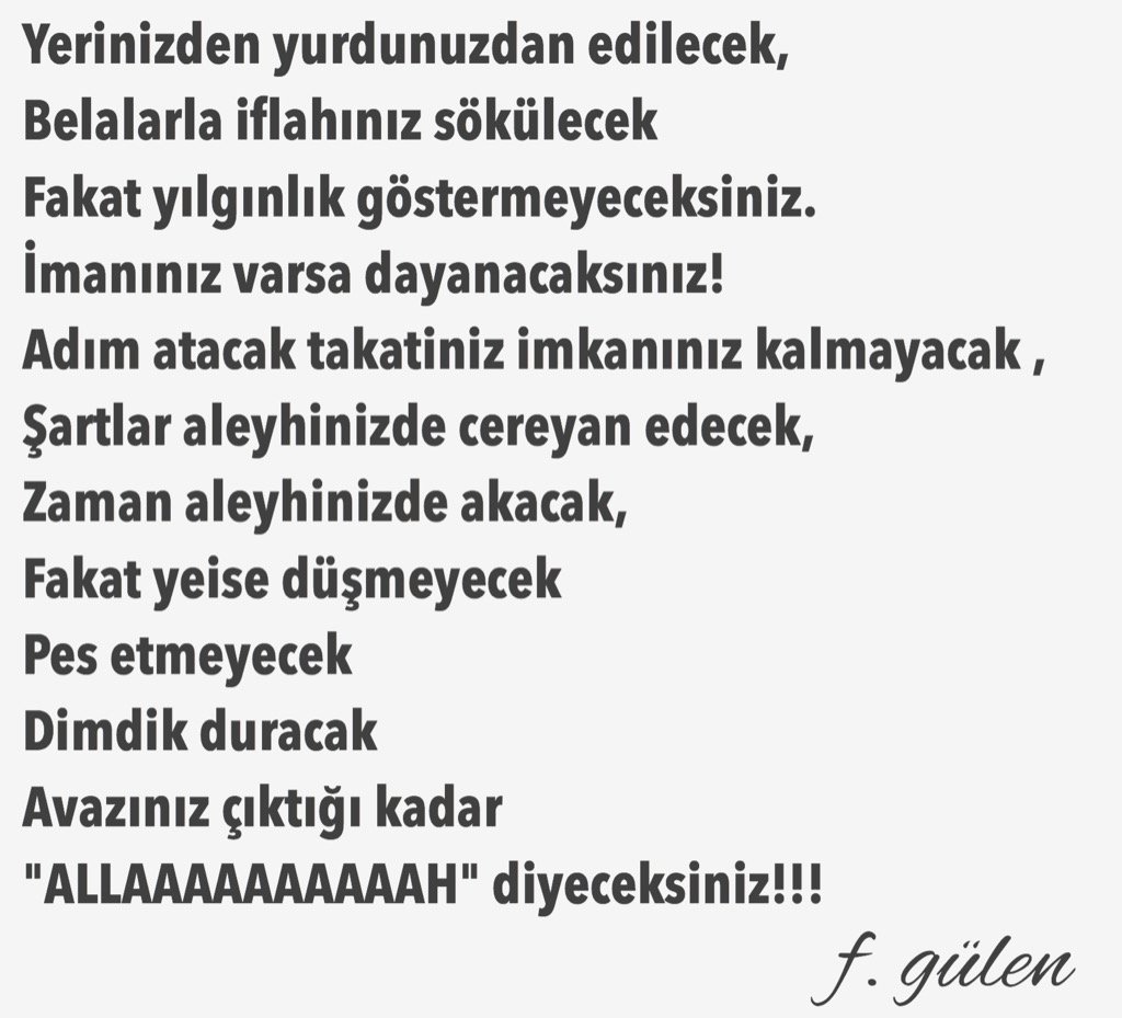DrKudret's tweet photo. Pes etmeyecek 
Dimdik duracak 
Avazınız çıktığı kadar "ALLAAAAAAAAAAH" diyeceksiniz!!! https://t.co/mufyaLzpwC