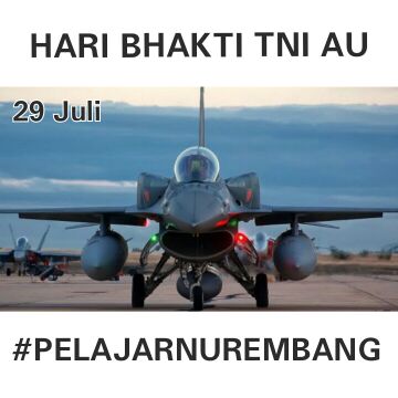 Selamat &amp; sukses hari bhakti TNI AU #pelajarnurembang <a href="/ipnuippnurbg/">Pelajar NU Rembang</a> <a href="/_TNIAU/">TNI Angkatan Udara</a> @ippnu_org @ippnu_org