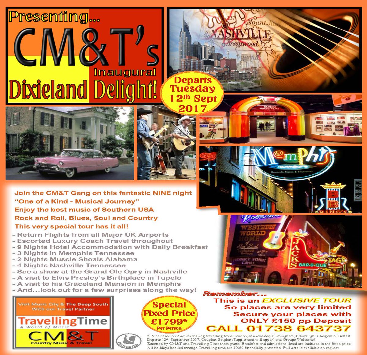 OAManagement's tweet photo. Join the CM&T Team with @travellingtime on our exclusive 2017 *Dixieland Delight* Music Tour! #CMandT https://t.co/5B8W41ywrY