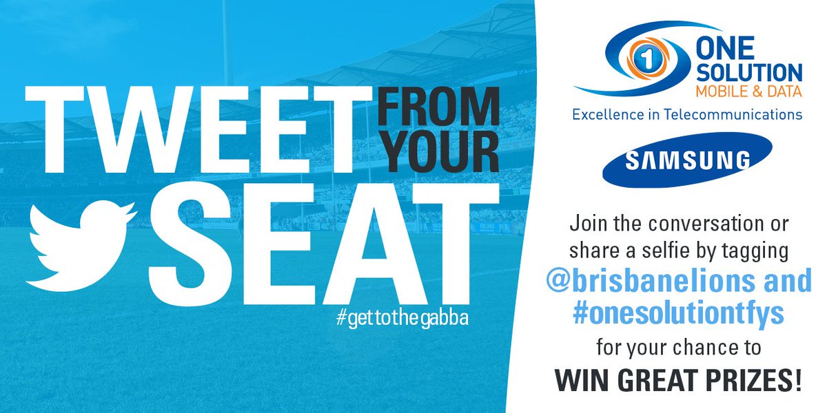 brisbanelions's tweet photo. Get to the Gabba tonight & tweet a selfie from your seat for your chance to win Samsung Galaxy VR! #onesolutiontfys https://t.co/UJQyImzHOq
