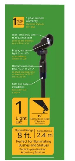 Crosscreekllc's tweet photo. https://t.co/hA0G4FYgGc
Malibu Low Voltage LED Telescoping Spotlight Wall Light 8406-2606-01 https://t.co/hsRGsj1fjc