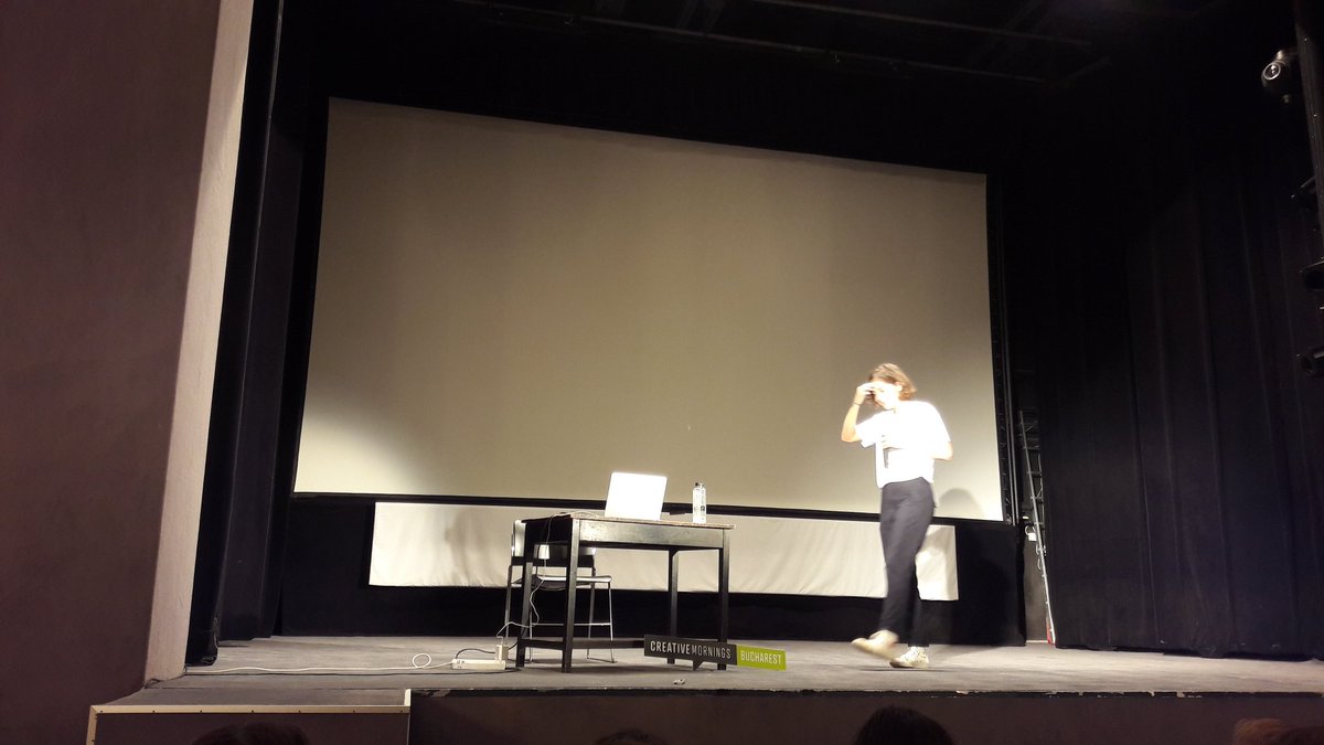 Bucharest_CM's tweet photo. Taking ourselves too serious might kill our courage. Daniela Groza on #Love at #cmbuc https://t.co/ZPra0I28ku