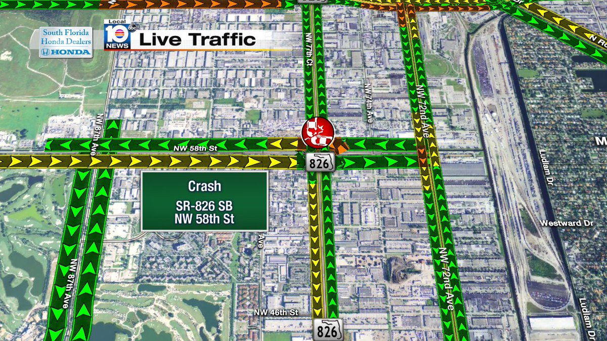 Accident on SR-826 SB at NW 58th St #TRAFFIC #MIAMI https://t.co/z9SDRpUK1L