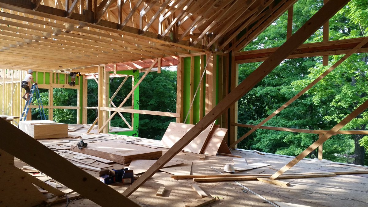 danschink1's tweet photo. Huge windows that will provide seasonal artwork #modernhouse https://t.co/G0PUMhRKnH