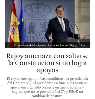 GarPadAlex's tweet photo. No sé vosotros, pero viendo las leyes del #PartidoProcesado, me creo la amenaza de Rajoy de saltarse La Constitución https://t.co/R5M2JCnGBg