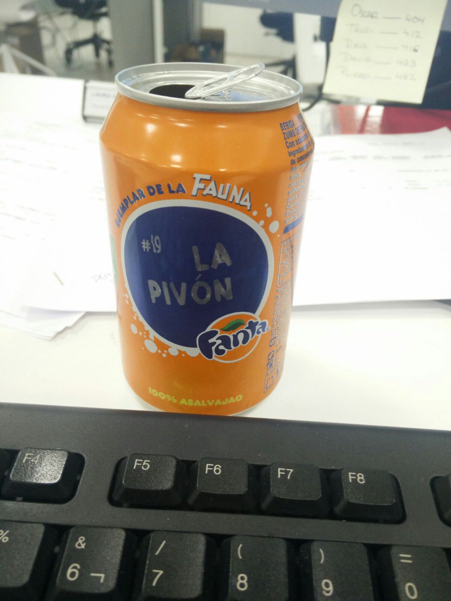 Laugofer's tweet photo. Que me haya tocado esta lata es casualidad? #faunafanta #lapivon https://t.co/HrJMYW5D4w