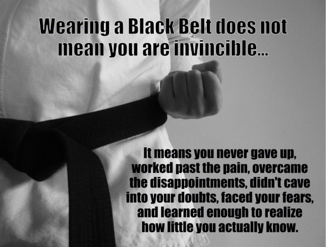 wkcmartialart's tweet photo. Anyone can buy a black belt, it takes years of learning, sweat, hard work &amp; introspection to gain one. #martialarts https://t.co/ysrTRHCW2T