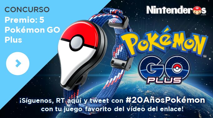 Nintenderos's tweet photo. [Concurso] Gana uno de estos cinco Pokémon GO Plus con Nintenderos y #20AñosPokémon - https://t.co/RuAHVb39vx https://t.co/ZPOdkoslcN