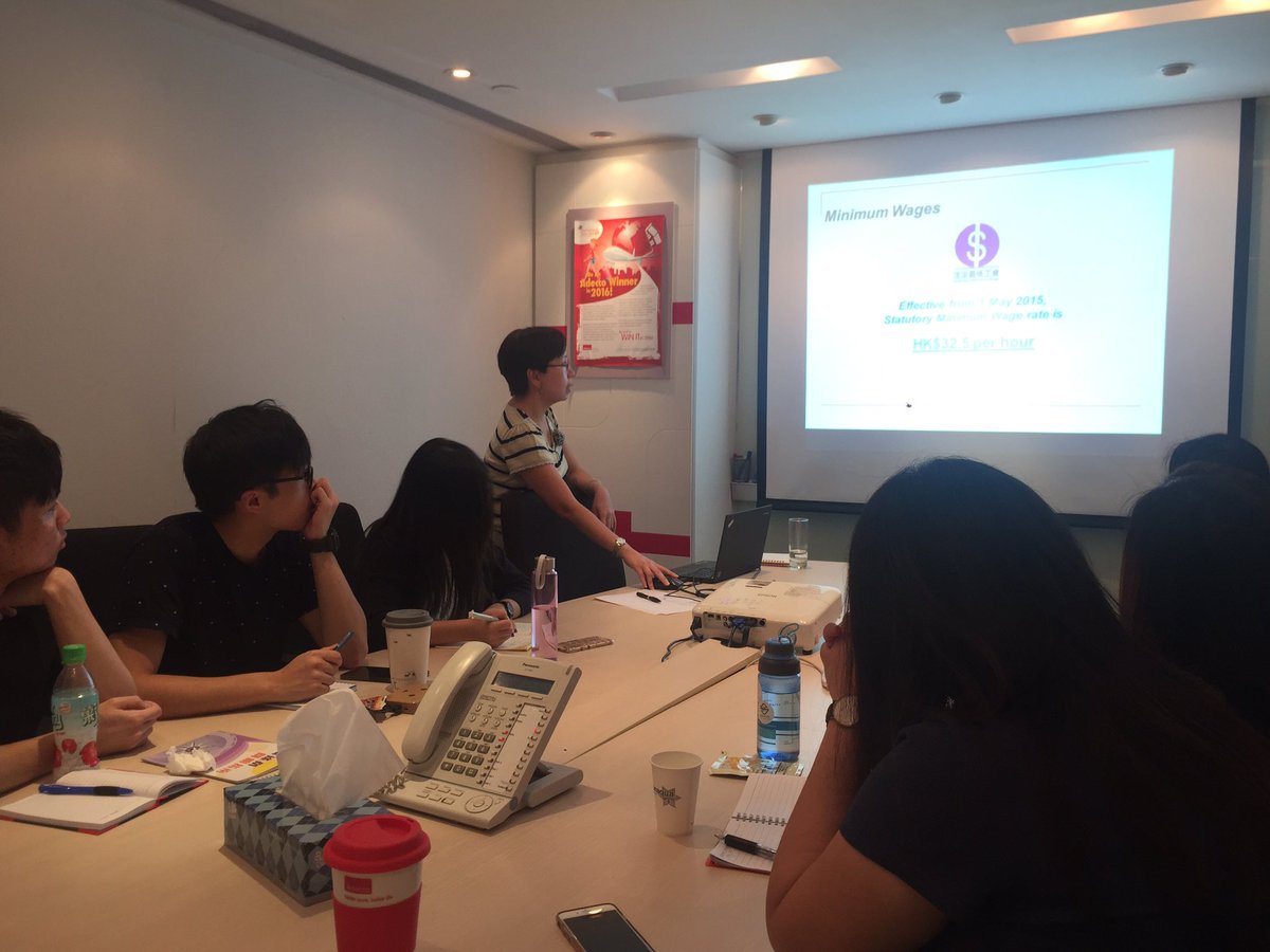 samxspencer's tweet photo. As the no.1 HR solution company, it is crucial for us to understand labor law well. #SammiMakForCEO #AdeccoHongKong https://t.co/kd5WE4K8pM