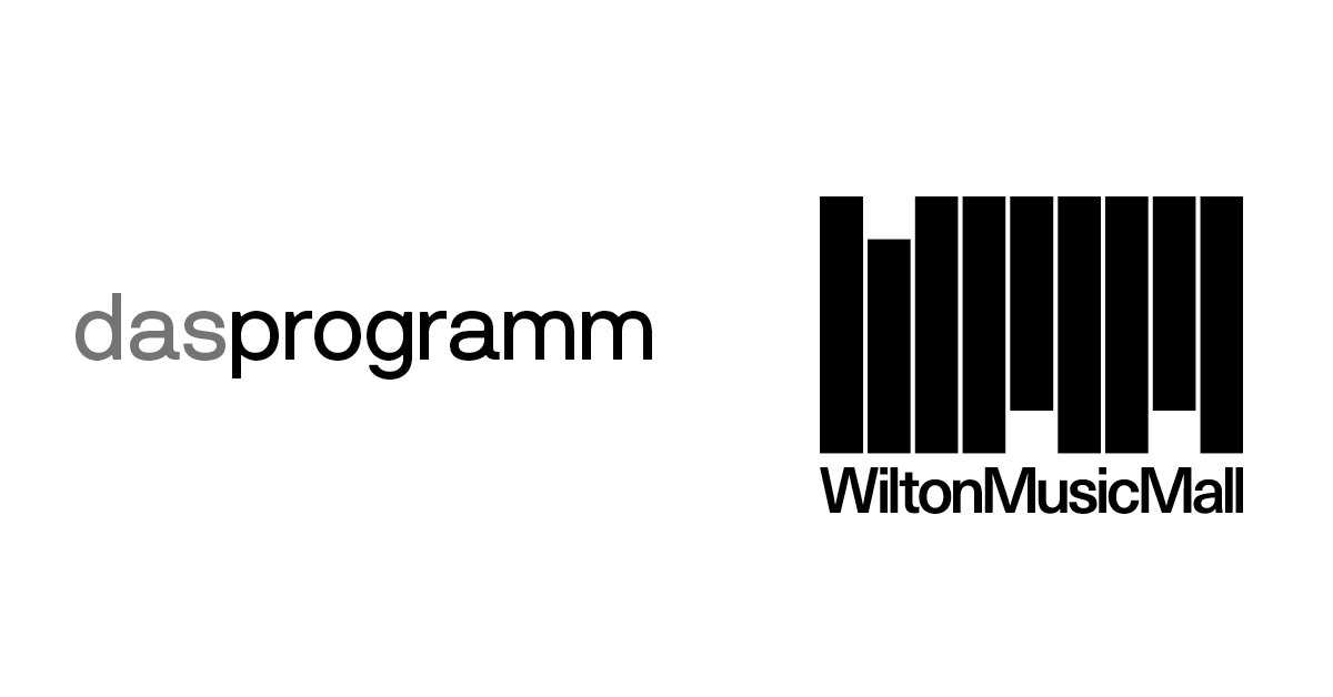 systems_studio's tweet image. Latest work: Das Programm + Wilton Music Mall visual identities. More pictures to follow!