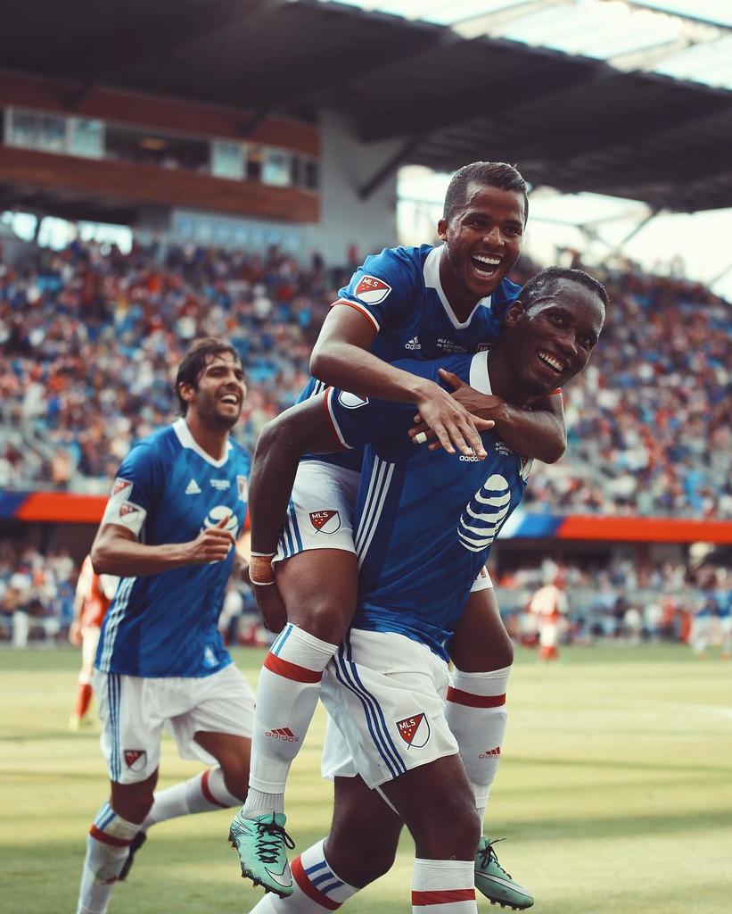 16 matches.
5 stadiums.
16 goals.
1 team.

 Arsenal's worst nightmare - Didier Drogba.