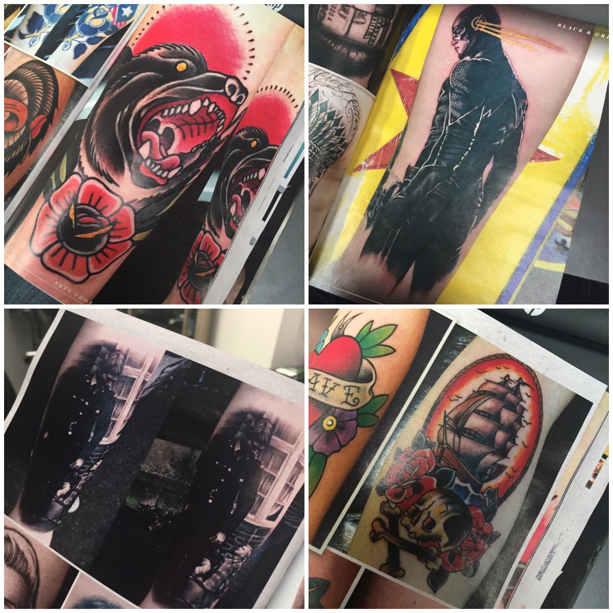 prtattooparlour's tweet photo. Our Kat James βͺοΈβΎοΈβΌοΈAnDrAsβΌοΈβΎοΈβͺοΈ ππΊ Ghis Melou & John Claude tattoos made it into this months #skinshots mag https://t.co/aGd1DN82Na