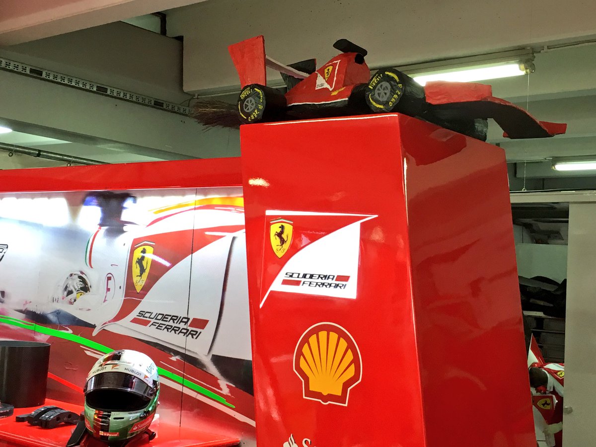 ScuderiaFerrari's tweet photo. An additional boost for #Seb5 ✋🏼 #FP1 #GermanGP #redseason https://t.co/c1doonrw8A