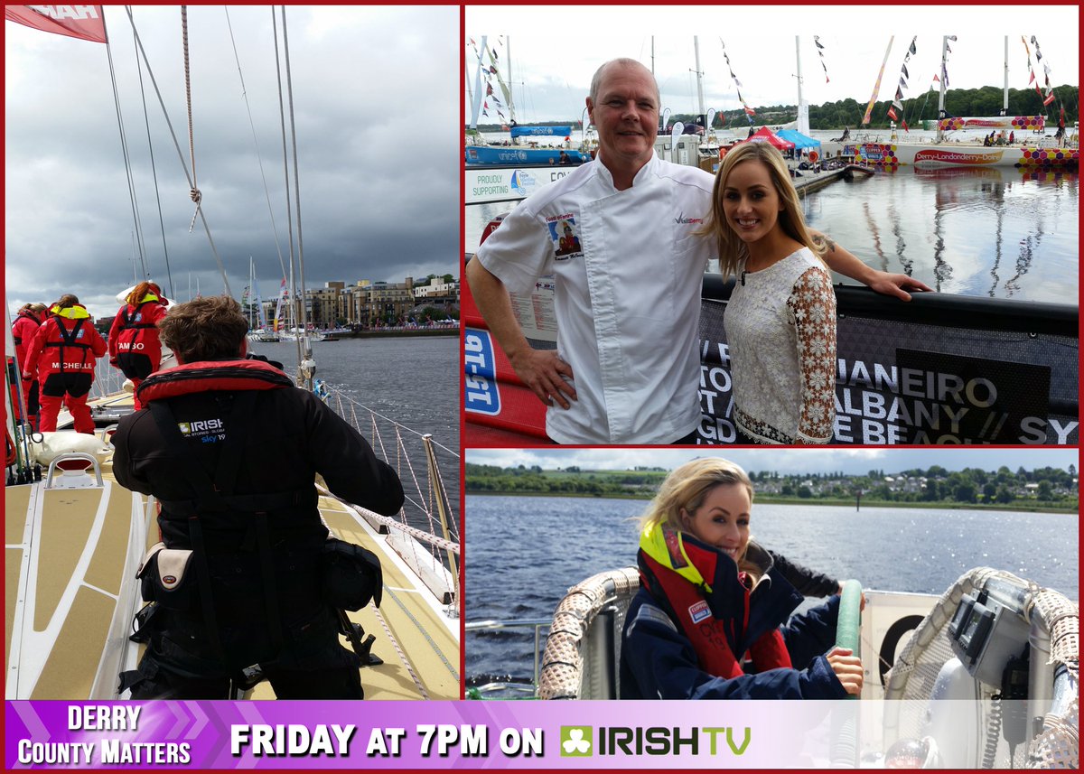 irishtv's tweet photo. #DerryCountyMatters tonight at 7pm on @irishtv with @niamhmcglinchey #foylemaritimefestival #IRISHTV https://t.co/pnRcJsm8dH