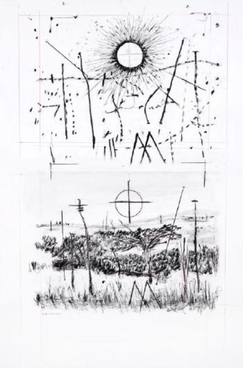 Untitled (Drawing for the Magic Flute), 47×31in, Sold for $25,509 USD #williamkentridge auctionclub.com/public/histori…