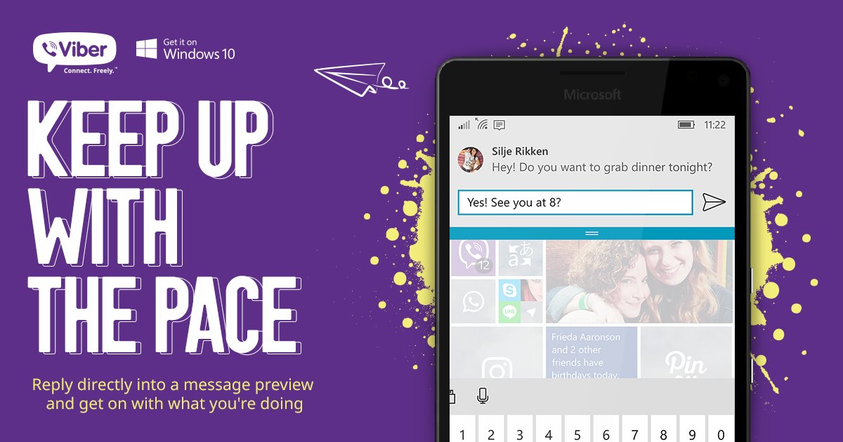 Busy lives call for smart apps. Viber for Windows 10 gives you what you need to level up. bit.ly/2a2qvBB