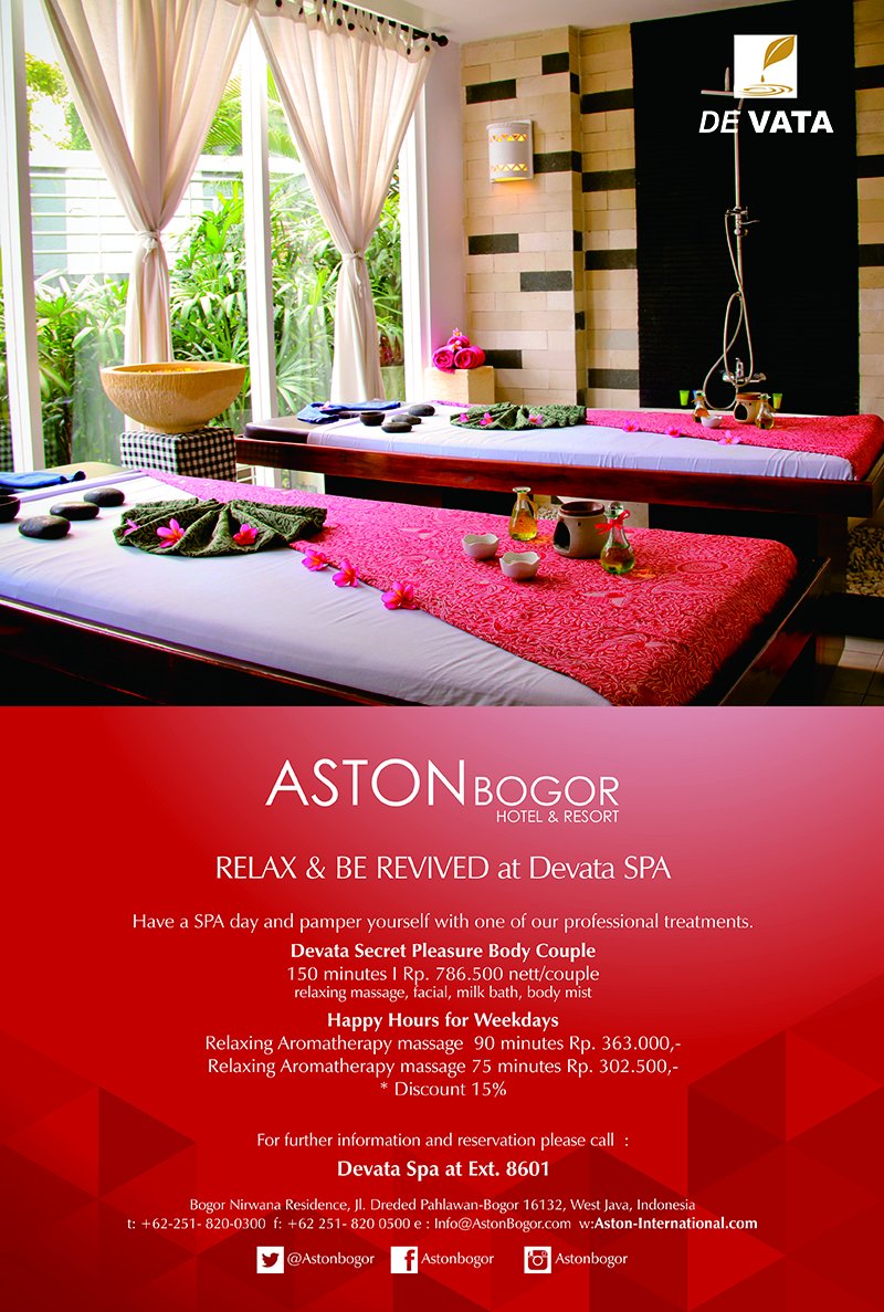 Aston Bogor on Twitter "Want to relax your body with spa treatment
