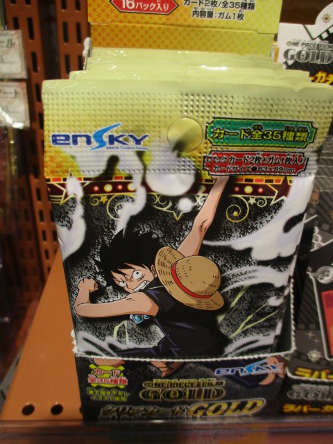 新商品】ONE PIECE FILM GOLD クリアカードコレクションガム GOLD 1