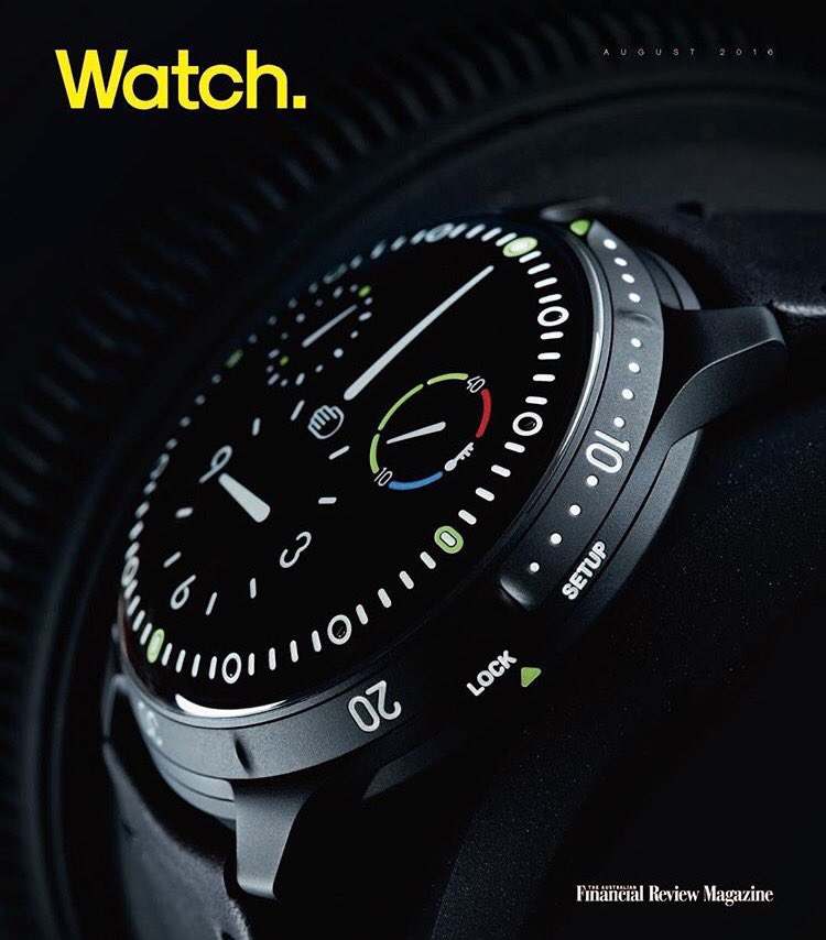 Ressence's tweet image. We are humbled to be on the cover of Australia's leading watch title in today's Australian Financial Review.