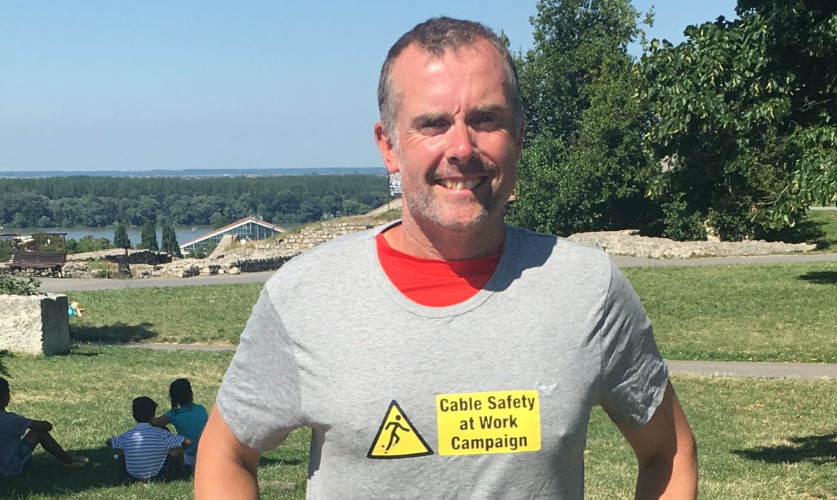 rungeordierun's tweet photo. Thank you @DLineCableCover for your generous support of @tcfcharity @SBRFoundation during the run across Europe. https://t.co/z0dAWOhNX3