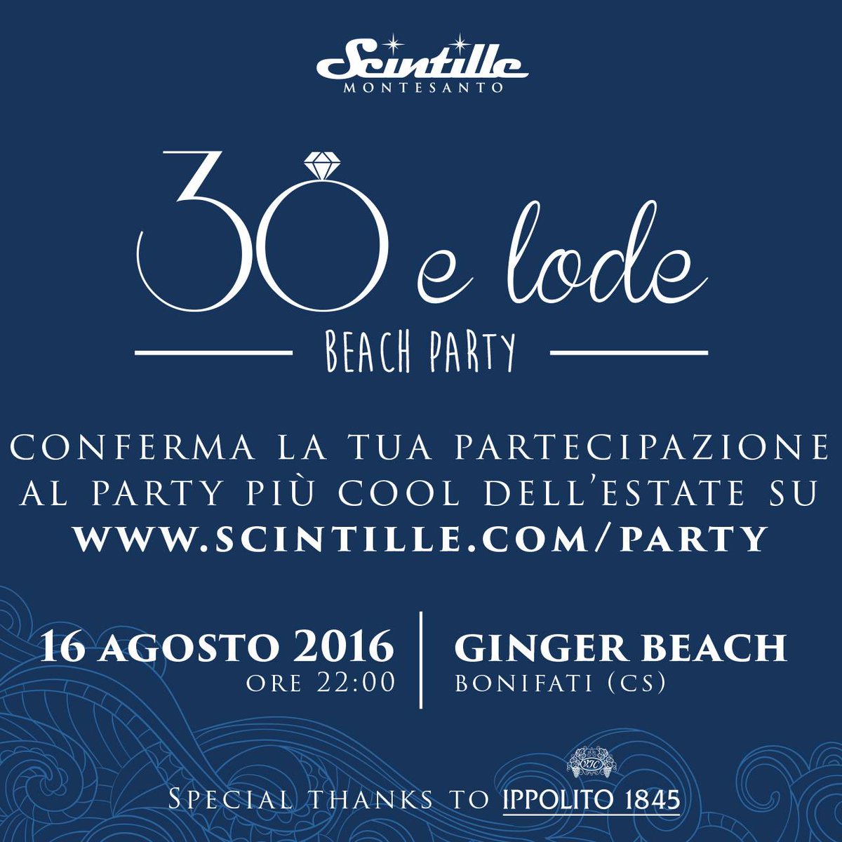 ScintilleJ's tweet photo. #30ELODE Beach party per festeggiare i nostri 30 anni d'attività! Conferma la tua presenza https://t.co/LhXEUkIsbx https://t.co/LyeXNIxo9u