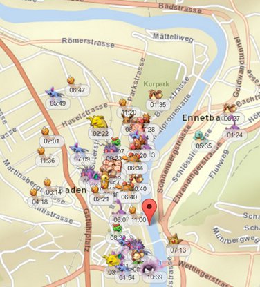 Auch hier in der Stadt Baden wimmelt es nur so von Pokémon #stadtbaden #PokemonGo