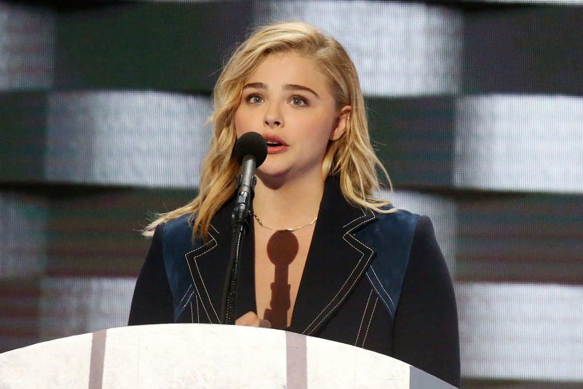 Chloe Grace Moretz joined by Brooklyn Beckham ahead of DNC speech for  Hillary Clinton